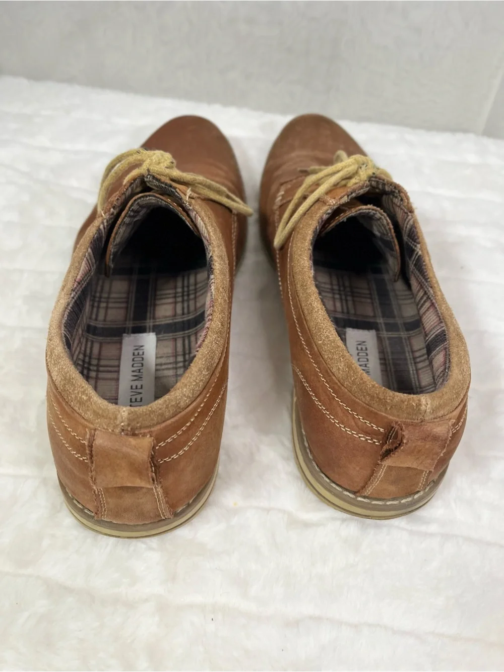 Steve Madden Men's Ferraro Brown Suede Oxfords Size 10.5 Casual Dress Shoes